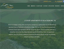 Tablet Screenshot of highlandsapartmentsva.com